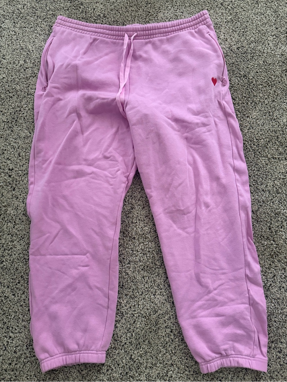 Victoria's Secret Sweatpants with Red Heart Accent